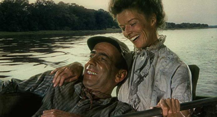 Humphrey Bogart and Katharine Hepburn in The African Queen (1951)