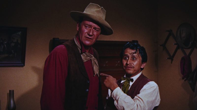 John Wayne and Pedro Gonzalez Gonzalez in Rio Bravo (1959)