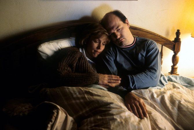 Frances McDormand and John Carroll Lynch in Fargo (1996)