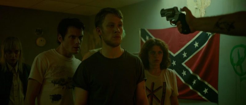 Alia Shawkat, Anton Yelchin, Imogen Poots, and Joe Cole in Green Room (2015)