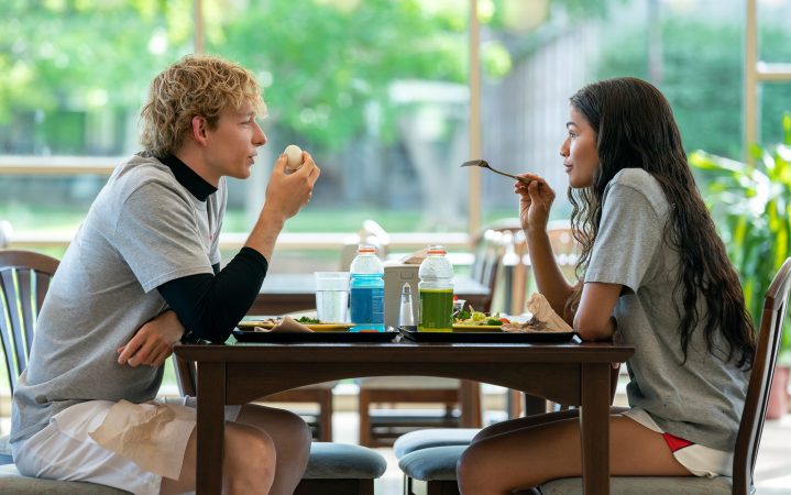 Mike Faist stars as Art and Zendaya as Tashi in director Luca Guadagnino’s
CHALLENGERS 
An Amazon MGM Studios film
Photo credit: Niko Tavernise
© 2024 Metro-Goldwyn-Mayer Pictures Inc. All Rights Reserved.