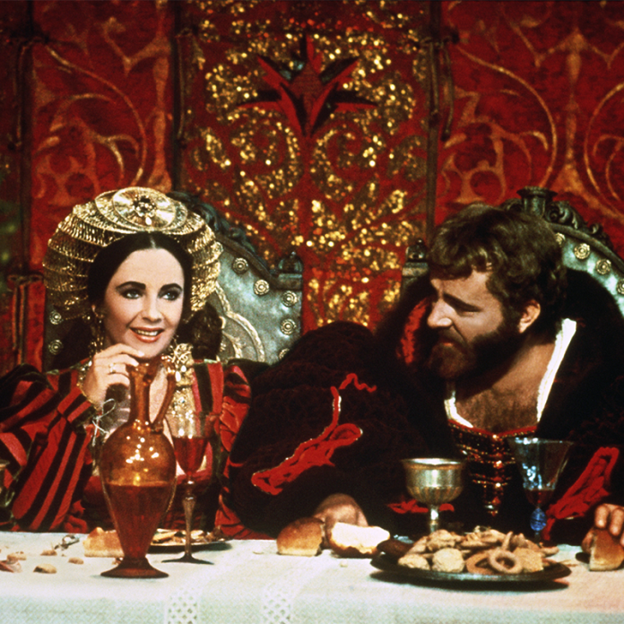 Elizabeth Taylor and Richard Burton in The Taming of the Shrew (1967)