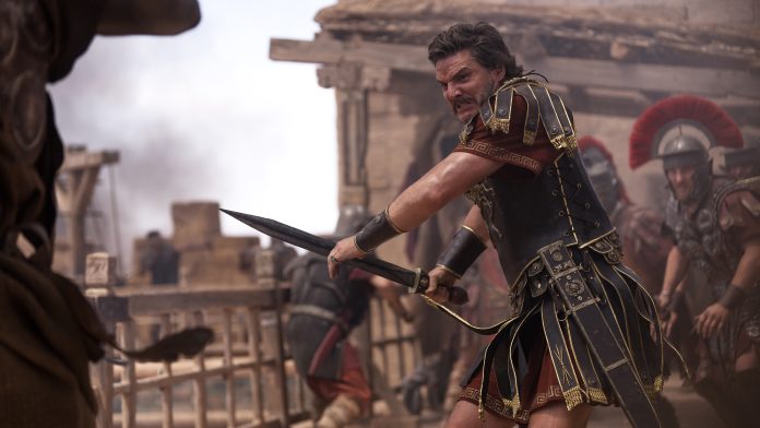 Pedro Pascal plays General Acacius in Gladiator II from Paramount Pictures.